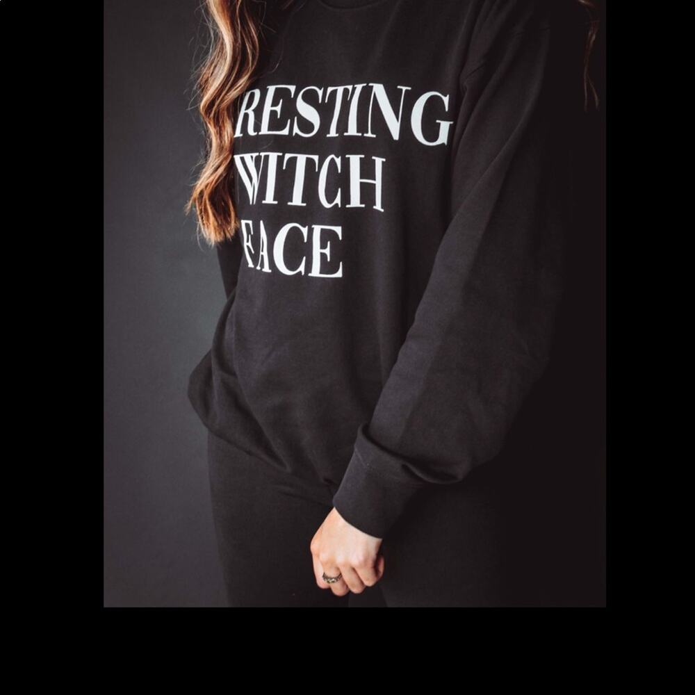 Hope’s Resting Witch Face Sweatshirt Small - Picture 3 of 3